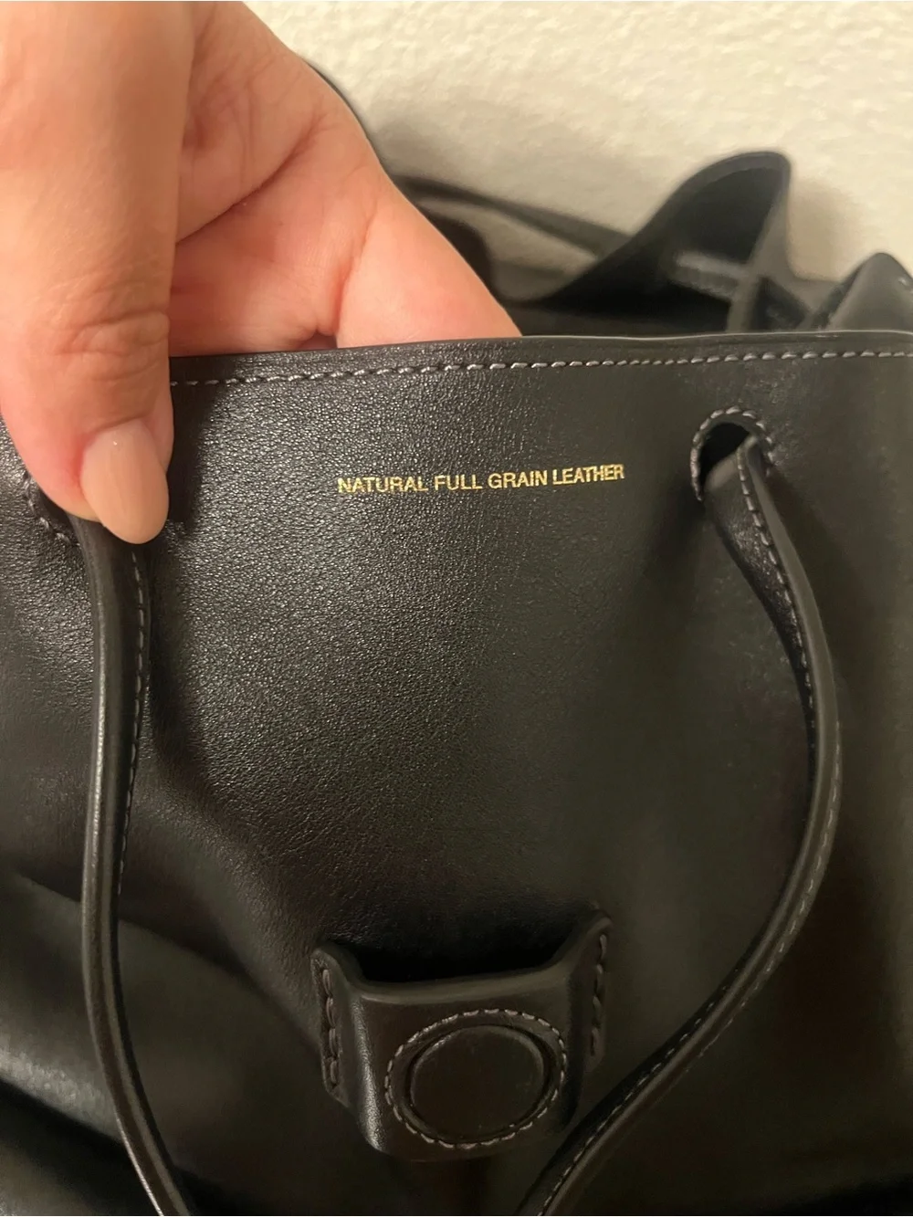 Coach Crosby Black Leather Flap Backpack with Front Pockets